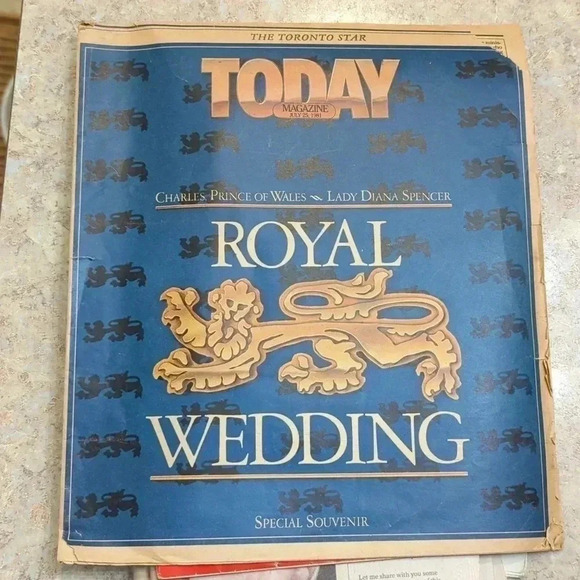 Charles  and Diana Wedding Commemorative Newspaper issue - Picture 1 of 5